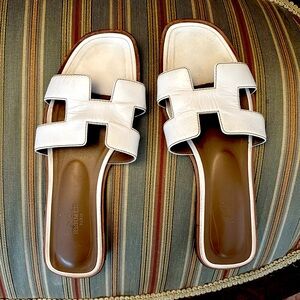 Hermes White sandal